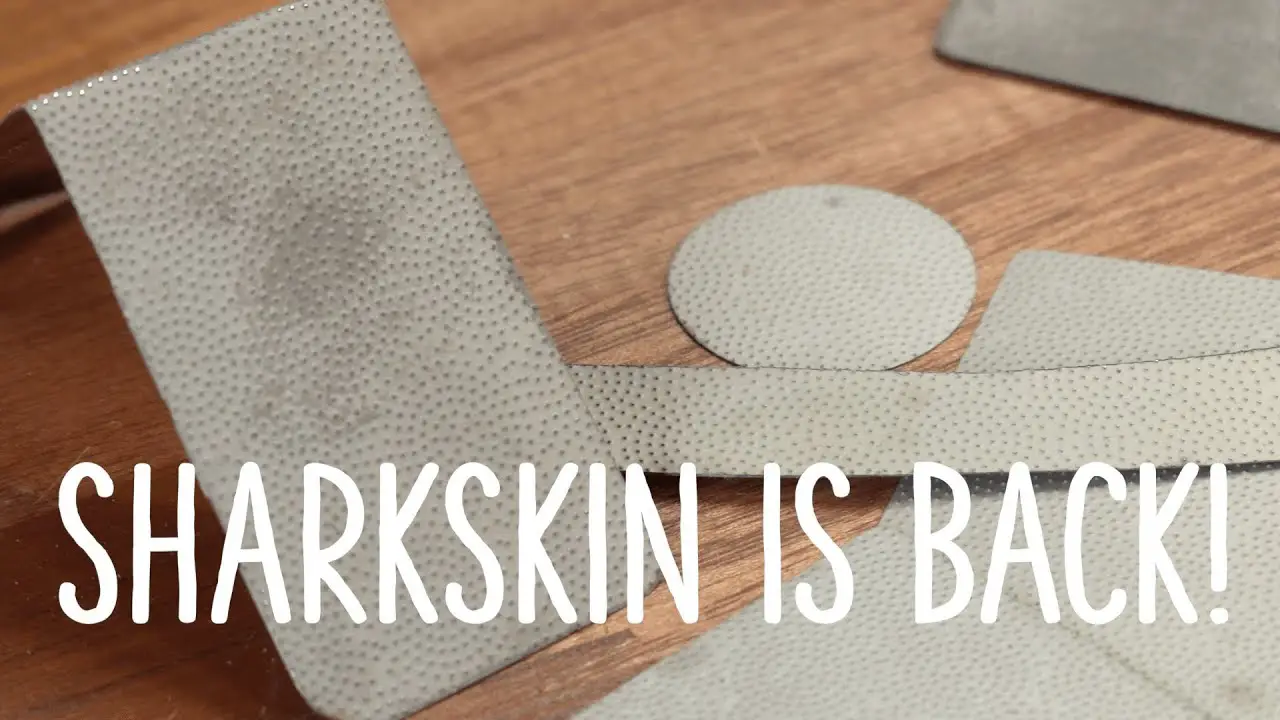 Before sandpaper was invented, people used shark skin, called shagreen