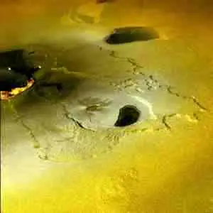 Volcanic eruptions on Jupiter's Moon Io