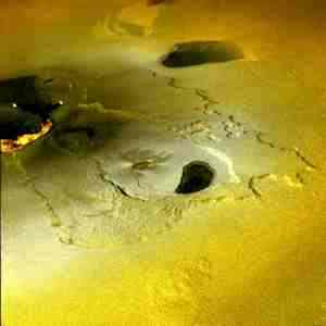 Volcanic eruptions on Jupiter's Moon Io