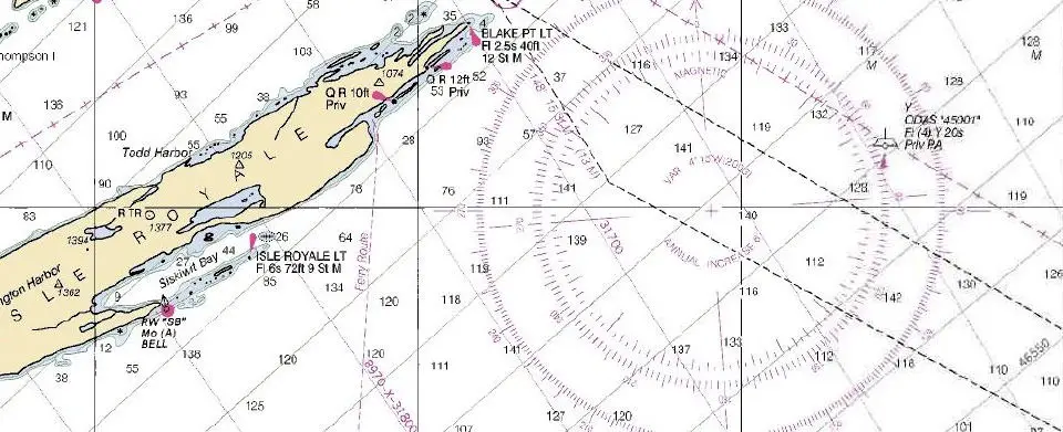  a NOAA Nautical Chart