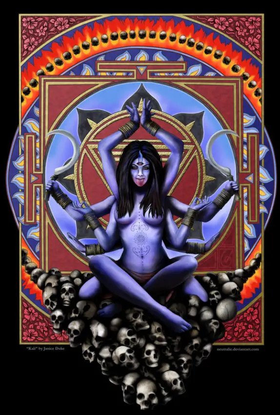  Kali – A vicious Indian goddess of destruction