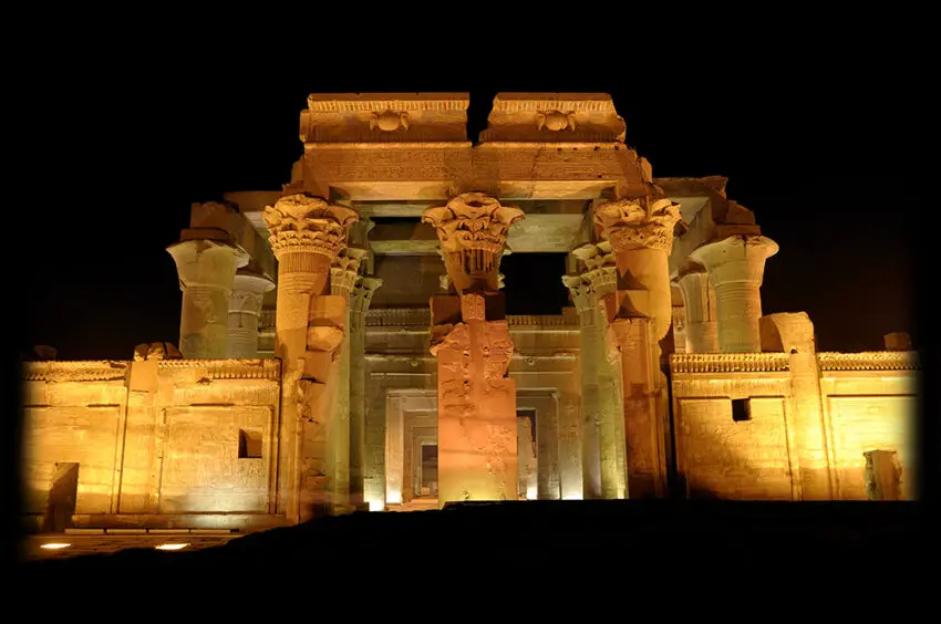 Kom Ombo temple by night
