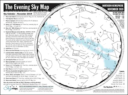 The Evening Sky Map (front)