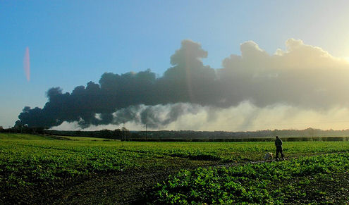 air pollution causes, green field