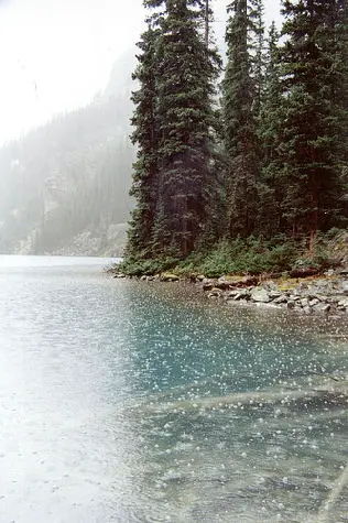 pollution effects, rain, lake